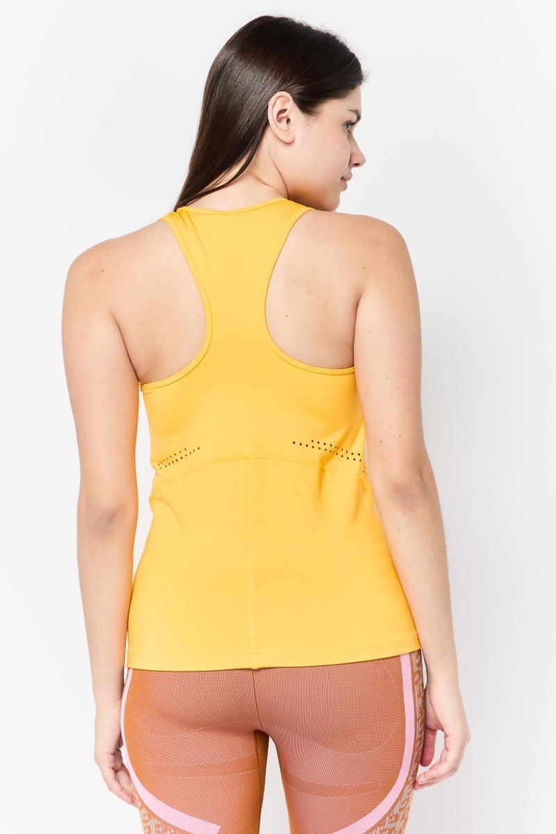 Adidas by Stella McCartney Women Sportswear Fit Sleeveless Training Tank Top, Crew Yellow - Image 4