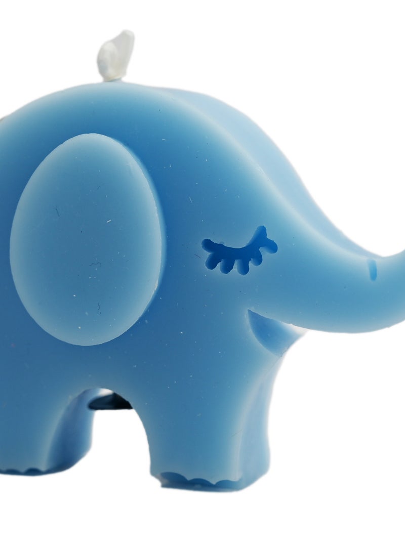 Elephant Shaped Scented Candle/ Fragrance Best Candles for Home, Office, Living Room / Meditation candles/ Animal Shaped Cute Candle/ Nice Candle for Home Decoration/ Aromatherapy Candles Home (Blue)  - Image 1