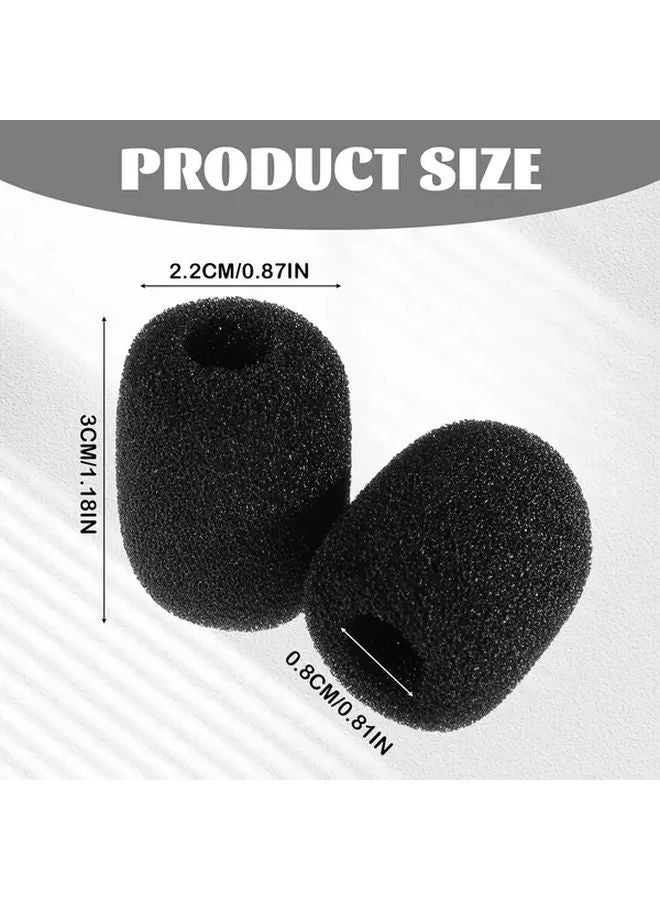 12pcs Headset Microphone Foam Covers Windscreen Noise Reduction Sponge - Image 4