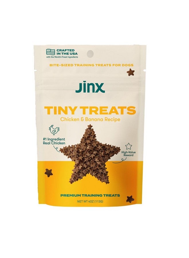 جينكس مكافآت جينكس للتدريب بنكهة الدجاج والموز للكلاب والجراء، قليلة السعرات الحرارية، طبيعية بالكامل، دجاج حقيقي مدخن ببطء، بدون مواد مالئة، 4 أونصة - Image 1