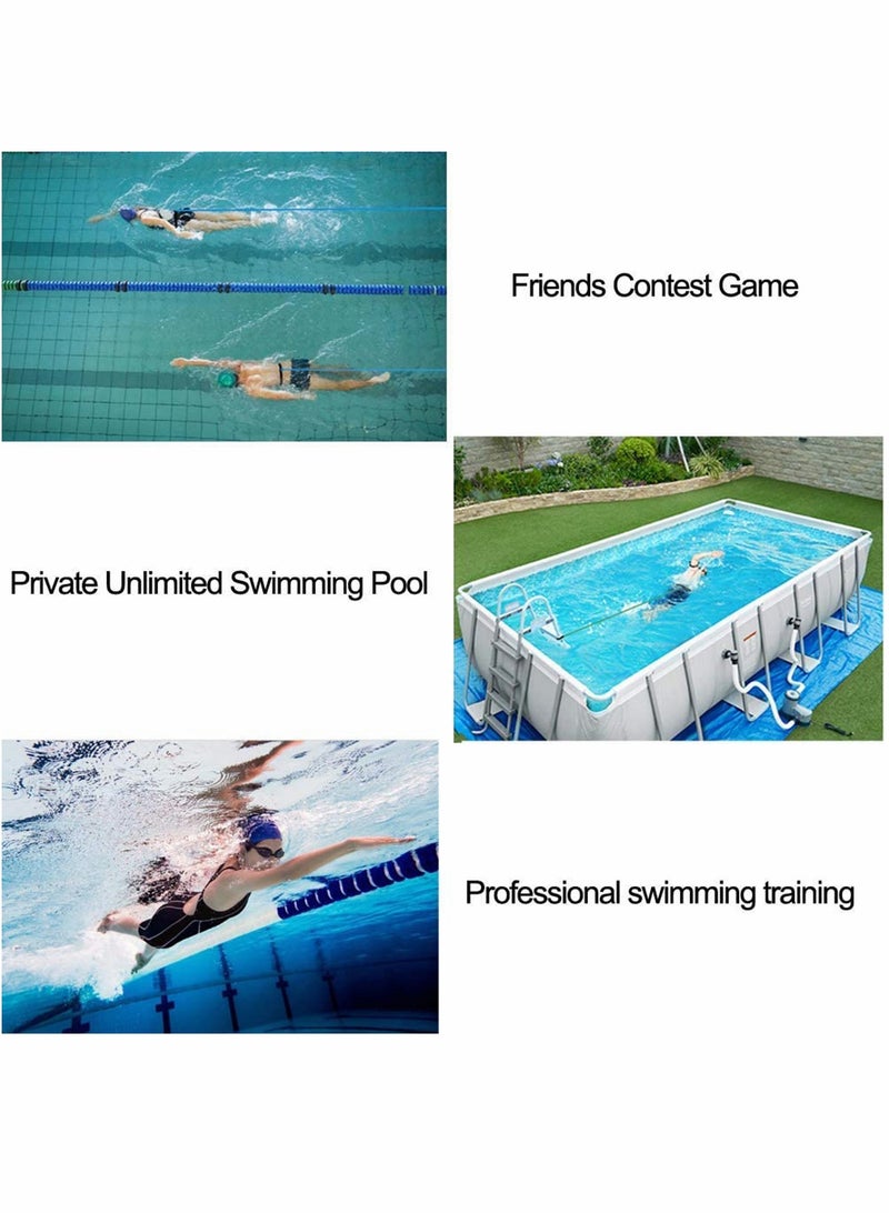 SYOSI حزام تدريب السباحة حزام تدريب السباحة، حبل السباحة الثابت، حزام السباحة الثابت، حبال بونجي مقاومة، أحزمة تدريب السباحة الثابتة، حبال بونجي - Image 5