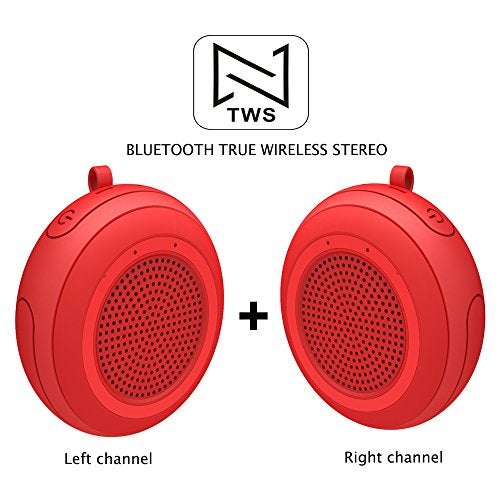 CYBORIS Small Portable Bluetooth Speaker, Portable Shower Speakers IPX7 Waterproof Wireless Floating Pool Mini Outdoor Speakers Handsfree with Built-in Mic for Hot Tub, Swimming, Beach, Boating - Image 5