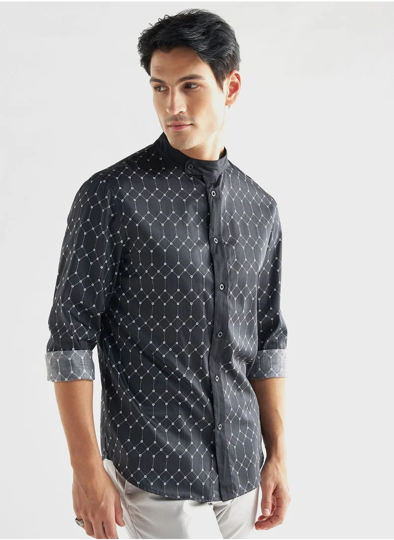 FAV Printed Regular Fit Shirt