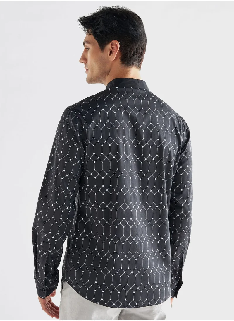 فاف Printed Regular Fit Shirt