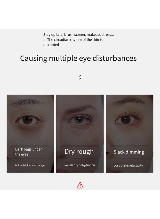 JOMTAM Eyecare Purifying Cream-Gold Caviar Electric Shock Eye Cream Hydrates And Improves Dark Circles 20ML - Image 3