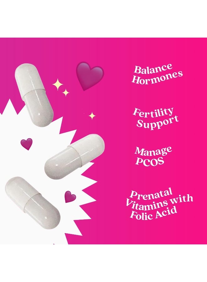 BeLive Women'S Myo-Inositol & D-Chiro Capsules With Folic Acid - Image 4