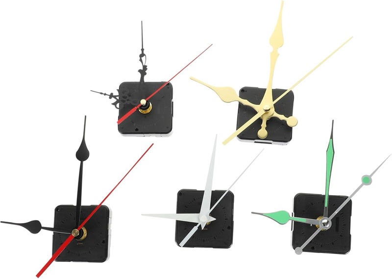 5sets Clock Movement Mechanism Kit of Replacement Parts Clock Hands for Home Decor Easy to Install and - Image 1