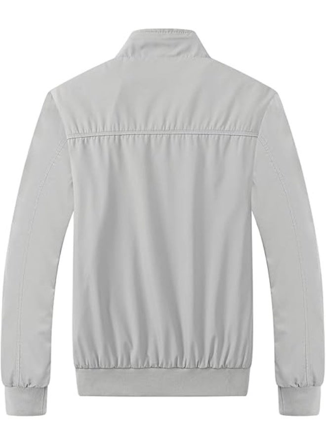 Men's Casualshell spring Autumn Business Style Slim  Jacket Zip Up Outdoor Recreation Coat - Image 2