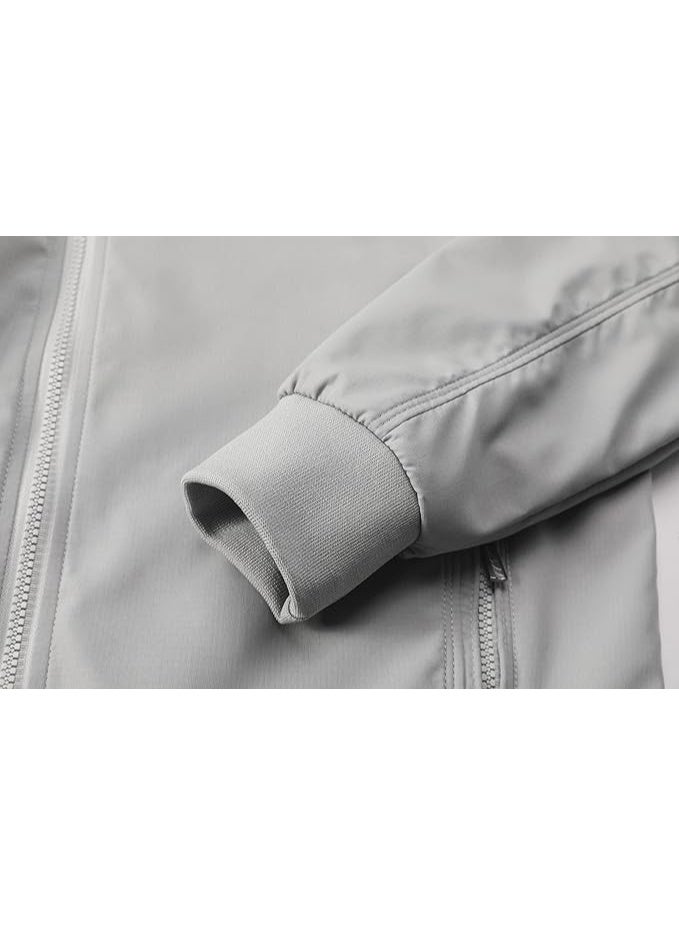 Men's Casualshell spring Autumn Business Style Slim  Jacket Zip Up Outdoor Recreation Coat - Image 5