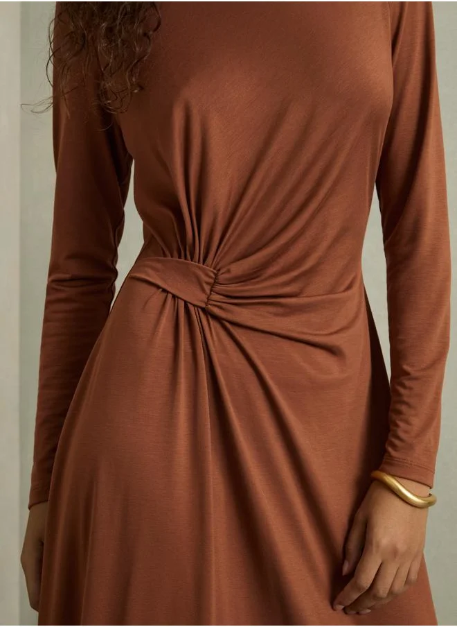 REISS Jersey Midi Dress