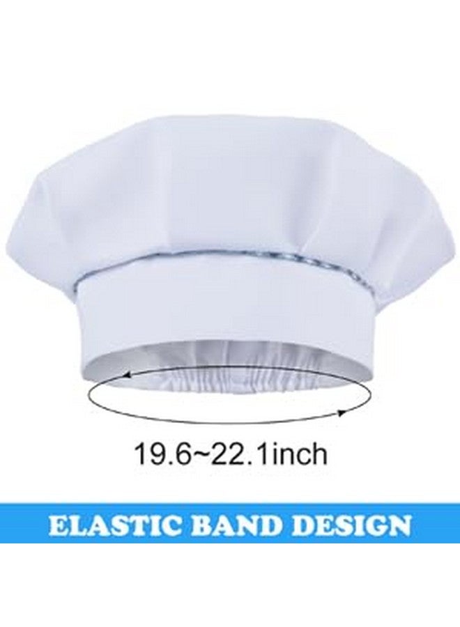 SUNLAND SUNLAND Kids Apron And Hat Set Children Chef Apron For Cooking Baking Painting White(S:3-6 Years)¡  - Image 2