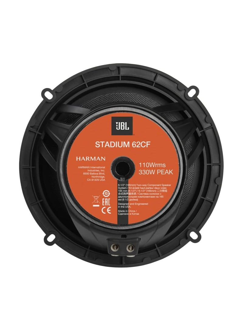 JBL Stadium 62CF 6.5" Component Car Speakers – Nominal Power 110W, Peak Power 330W - Image 3