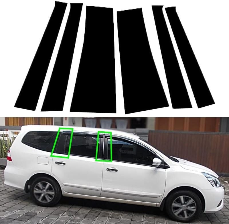 QASULER 6Pcs Car Window Pillar Posts Door Trims Cover - Image 2