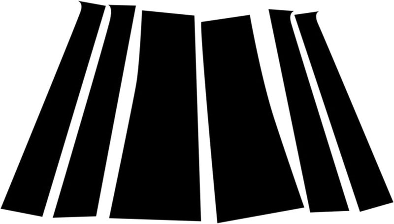 QASULER 6Pcs Car Window Pillar Posts Door Trims Cover - Image 1