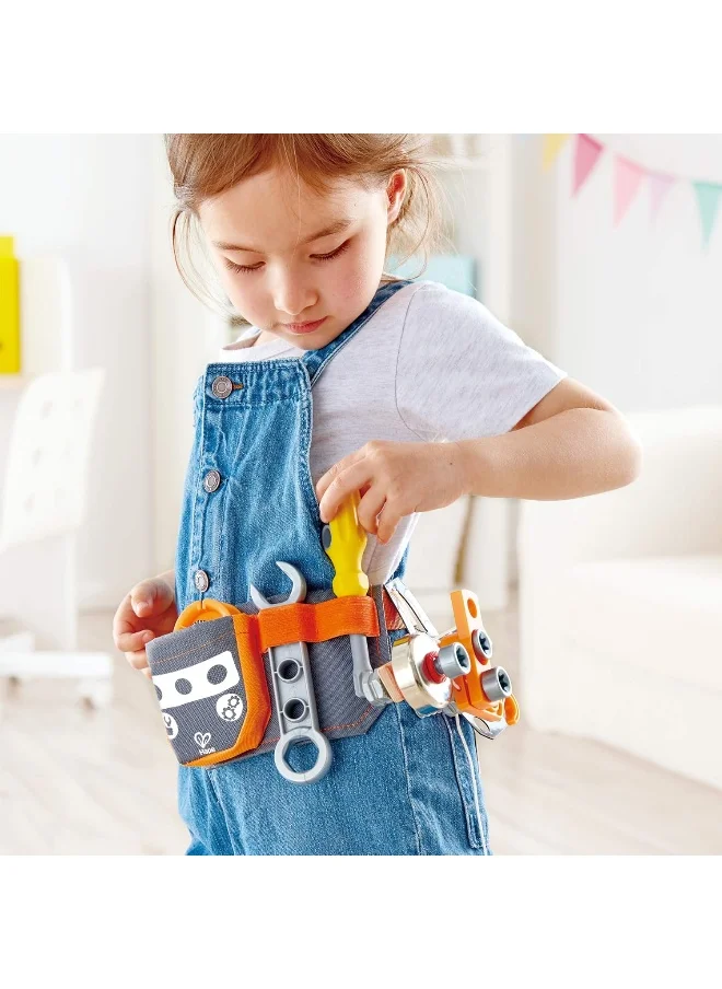 هيب Hape Junior Inventor Scientific Tool Belt | 19 Piece Utility Component STEAM Tool Storage Belt For Children +4 Years