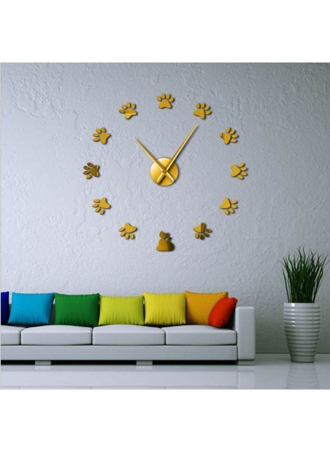 نيبمينينت - ساعة يد بتصميم مخالب قطة يمكنك تثبيتها بنفسك ذهبي 15x10x4.5سم - Image 1