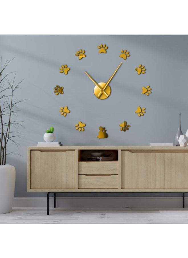 نيبمينينت - ساعة يد بتصميم مخالب قطة يمكنك تثبيتها بنفسك ذهبي 15x10x4.5سم - Image 1