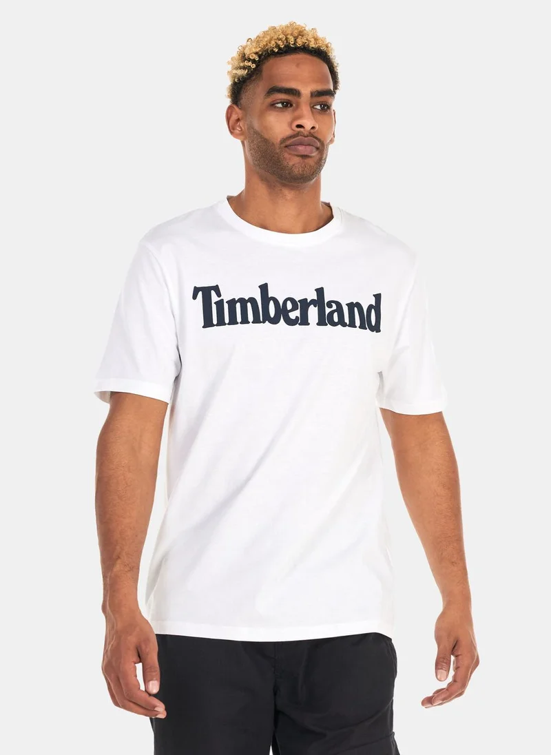 Timberland Men's Linear Logo Non-Ringer T-Shirt