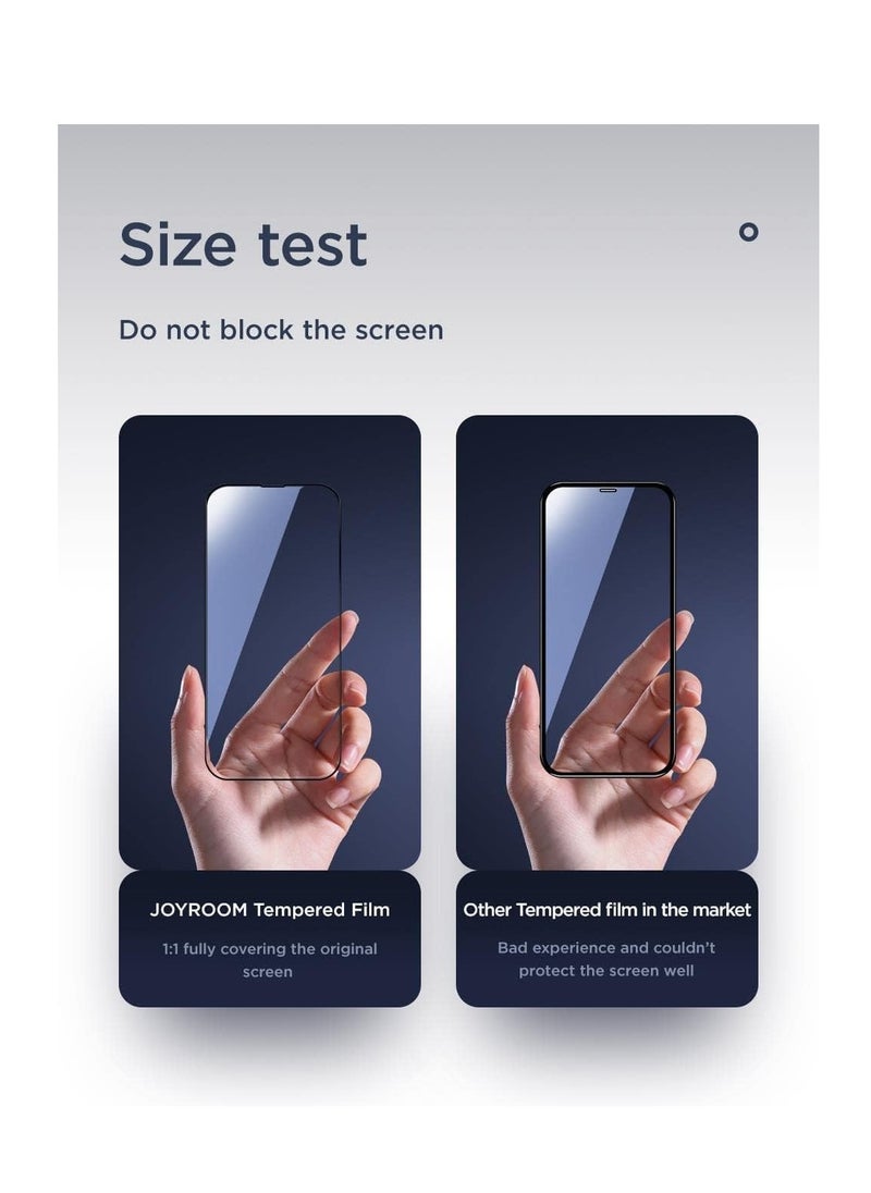 iPhone Series Black Frame Tempered Glass Shockproof Protection Screen Protector for iPhone Series (iphone 13 Pro Max