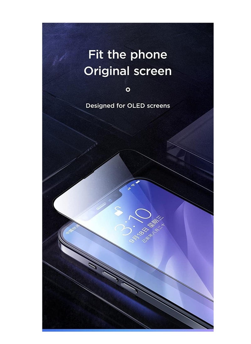 iPhone Series Black Frame Tempered Glass Shockproof Protection Screen Protector for iPhone Series (iphone 13 Pro Max