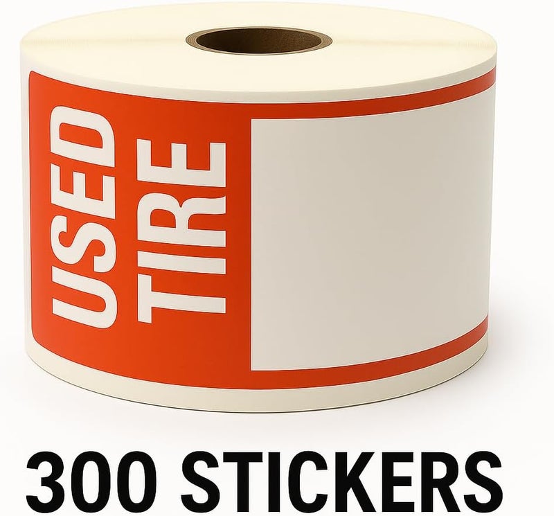 C-HORSE Used Tire Labels - 300 Adhesive Stickers for Inventory Management - Image 2