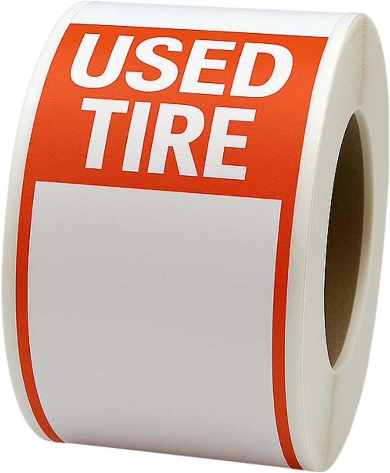 C-HORSE Used Tire Labels - 300 Adhesive Stickers for Inventory Management - Image 4