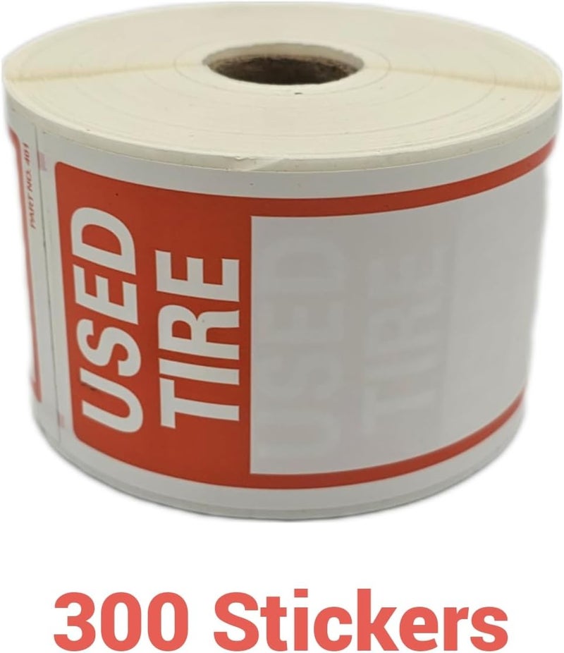C-HORSE Used Tire Labels - 300 Adhesive Stickers for Inventory Management - Image 1
