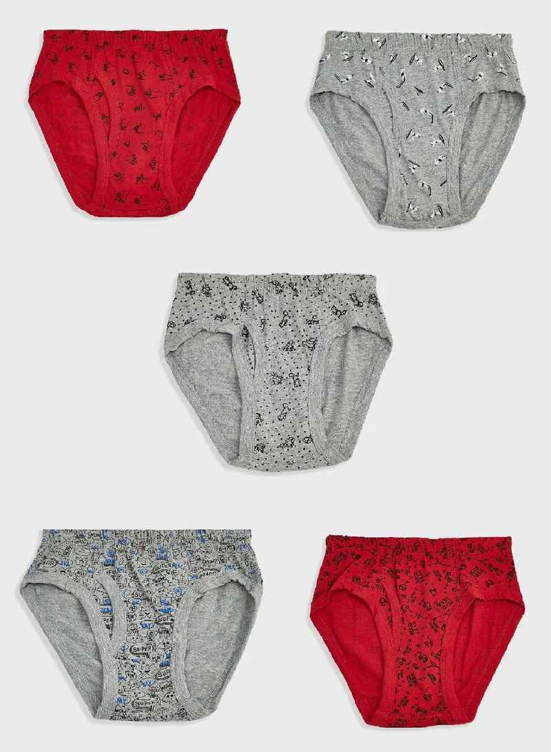 Pinata Pack Of 5 Printed Boys Brief