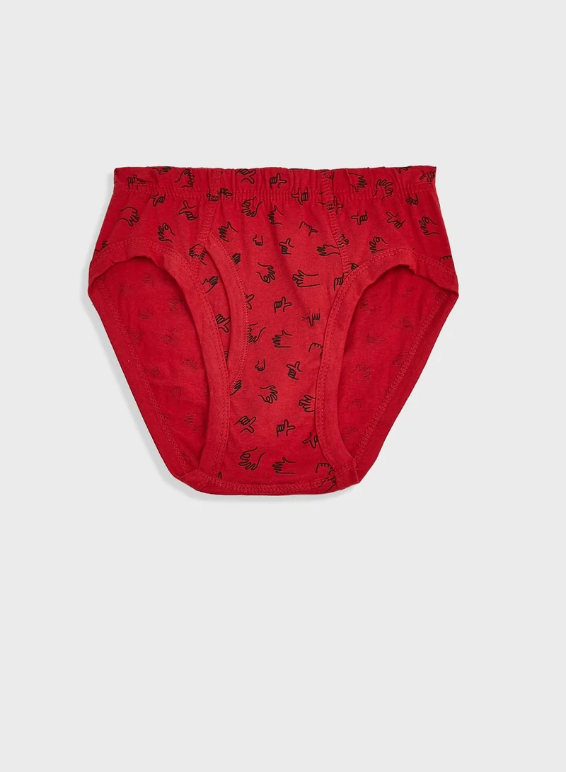 Pinata Pack Of 5 Printed Boys Brief