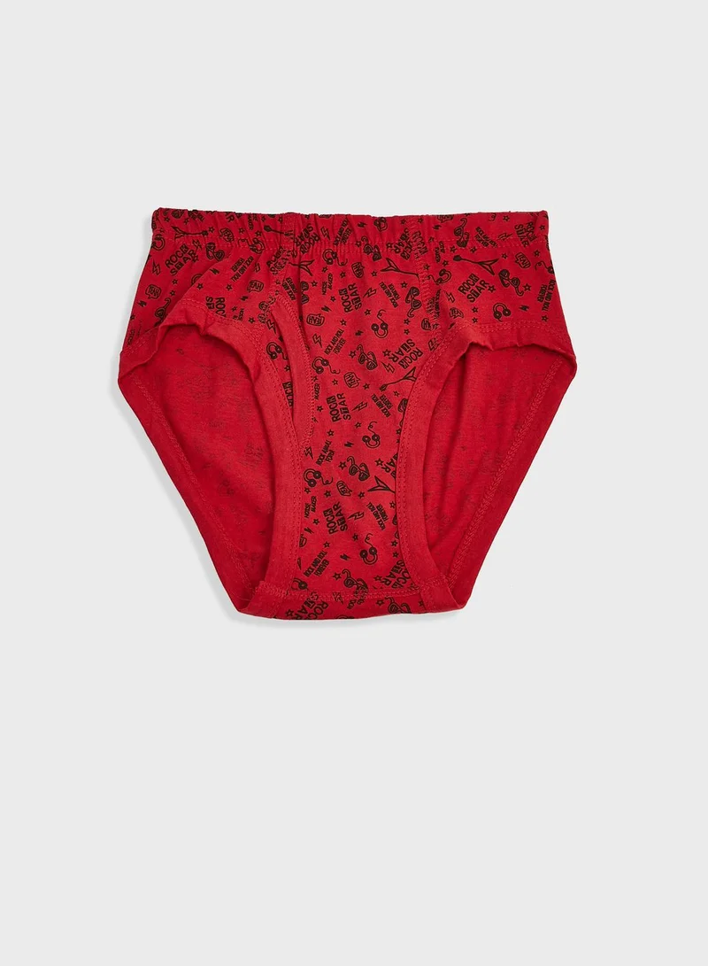 Pinata Pack Of 5 Printed Boys Brief