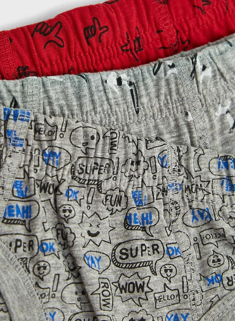 Pinata Pack Of 5 Printed Boys Brief