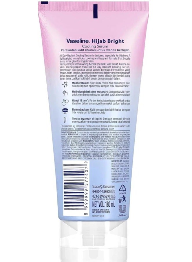 Vaseline Vaseline Hijab Bright Serum Refreshing All Day Long 12 Hours - 180 ml | Vaseline Refreshing 12 Hour Vitamin Serum - 180 ml - Image 2