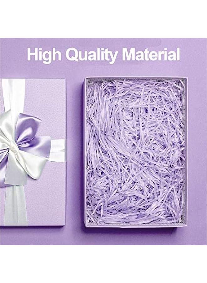 RYNX Light Purple Raffia Paper Shreds  100g  Filling Decor for Baskets Wrapping  Craft Tissue Shred filler for aging Decoration - Image 2