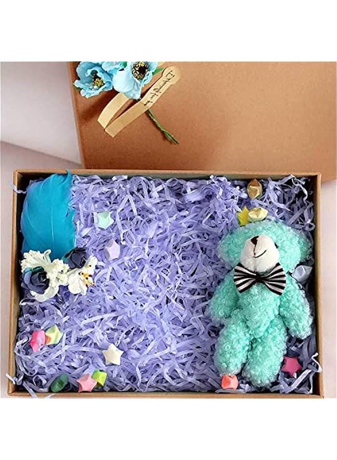 RYNX Light Purple Raffia Paper Shreds  100g  Filling Decor for Baskets Wrapping  Craft Tissue Shred filler for aging Decoration - Image 4