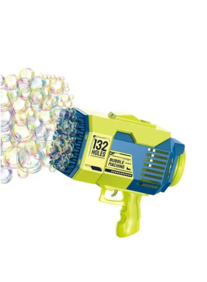 132 Holes Rocket Bubble Gun Machine Toy for Kids – Giant Automatic Bubble Maker with Launcher Design – Thousands of Bubbles Per Minute – Safe, Fun & Easy-to-Use Bubble Blower for Toddlers, Children & Families – Ideal for Birthday Parties, Outdoor & Indoor Play  - Image 1