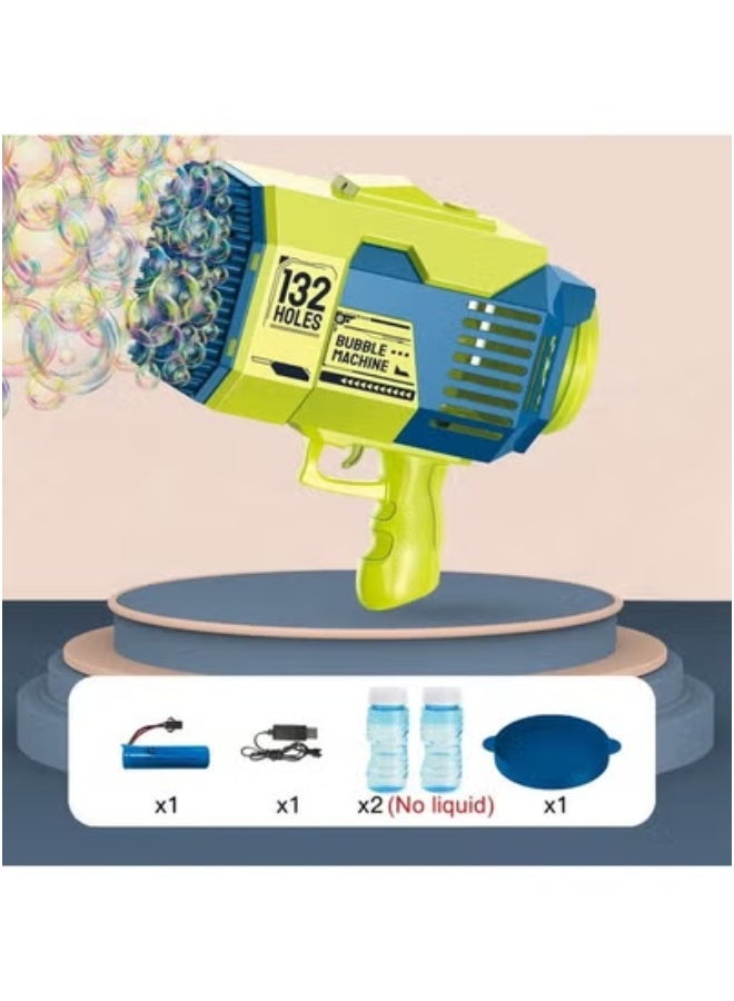 132 Holes Rocket Bubble Gun Machine Toy for Kids – Giant Automatic Bubble Maker with Launcher Design – Thousands of Bubbles Per Minute – Safe, Fun & Easy-to-Use Bubble Blower for Toddlers, Children & Families – Ideal for Birthday Parties, Outdoor & Indoor Play  - Image 5