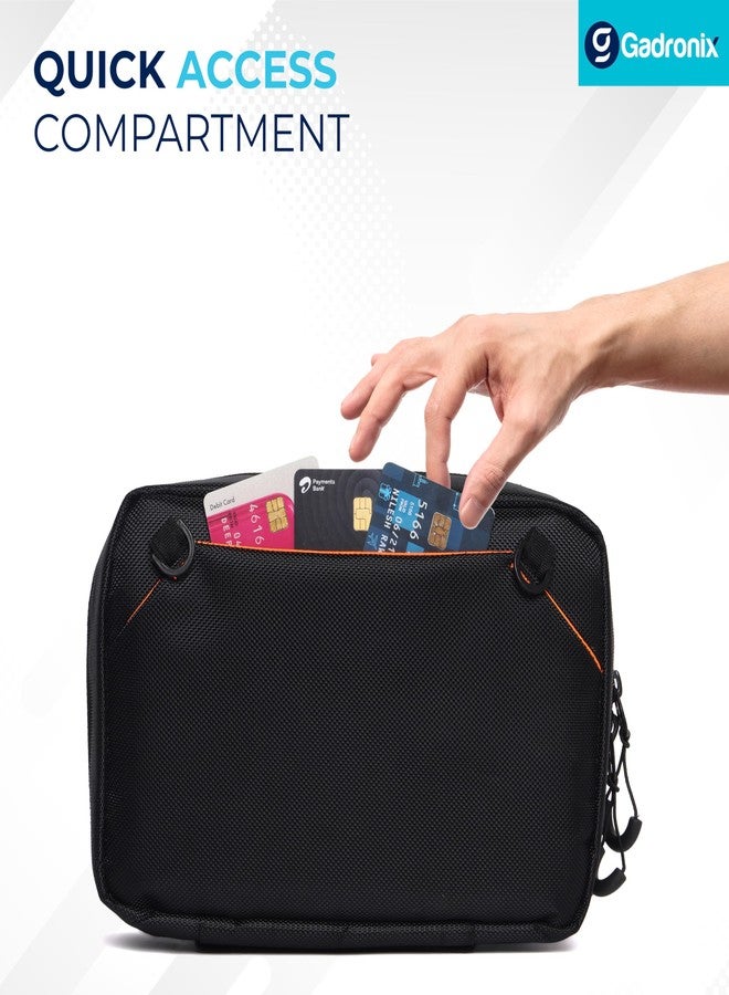 Gadronix Tech Organizer Pouch Pro: Waterproof Electronics Organizer Bag & Gadget Organizer Tech Bag - Travel Tech Pouch for Cables, Hard Drives & Accessories - Image 4