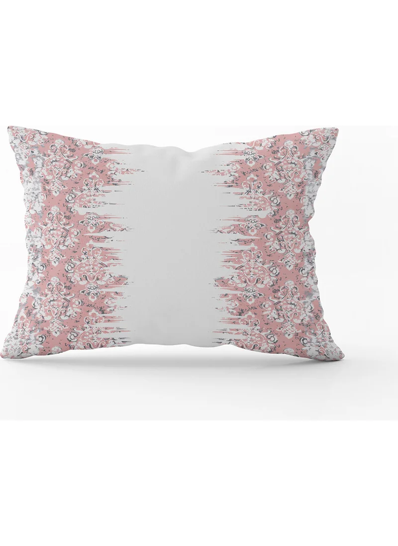 Cango Home Pink and White Damask Ethnic Patterned Throw Pillow Pillow Case - CGH121-3550 Double Sided Printed