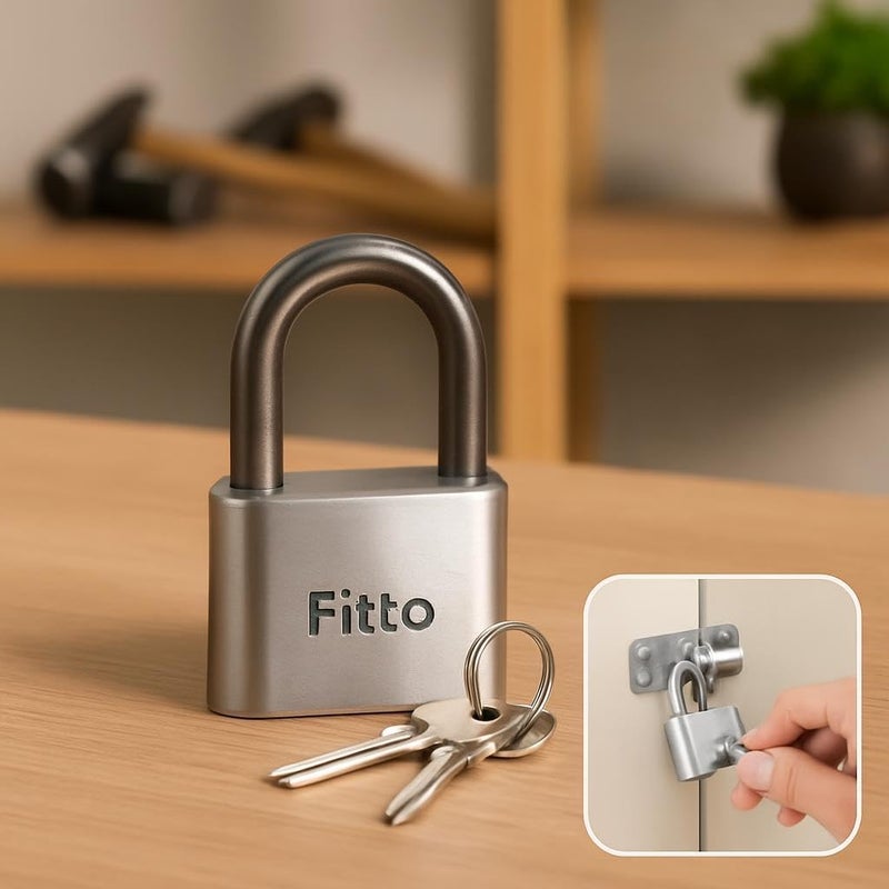 Fitto GDO-30MM Padlock with Key for Secure Locking Solutions - Image 3