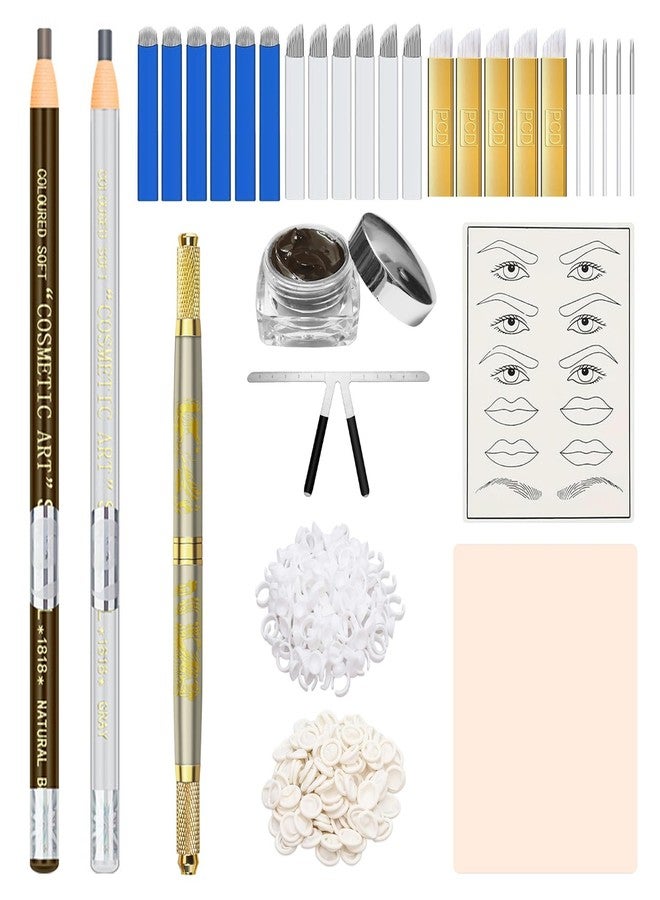 Faat3 Coi4 Microblading Kit, Eyebrow Pen with Microblading Supplies Eyebrow Kit Mapping Kit for Beginners & Artist - Image 1