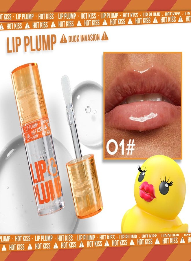 GHFCZOO 3 Colors Duck Lip Plumper Gloss, Hydrating Glitter Shine Primer Lip Tint, Non-Sticky Korean Plumping Lip Oil, Moisturizing Tinted Lip Balm for Sexy, Glossy Lips (Set A, 3pcs/set) - Image 5