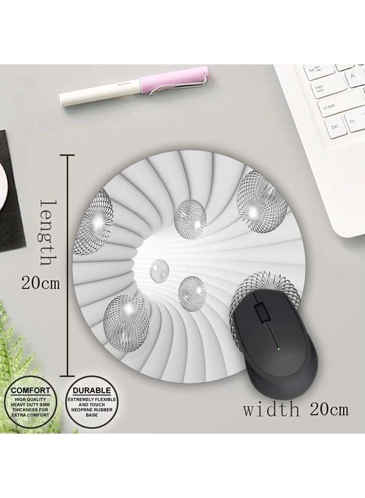 Protective Printed Mouse Pad Round - Image 1