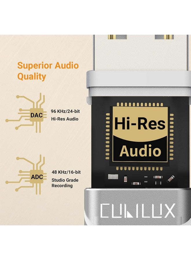 Cubilux Usb A To Dual Headphone Splitter With Dac Usb To Double 3.5Mm Stereo Audio Adapter Usb To 2X 1 8 Aux Splitter Compatible With Lenovo Hp Dell Asus Computer Laptop Pc - Image 5