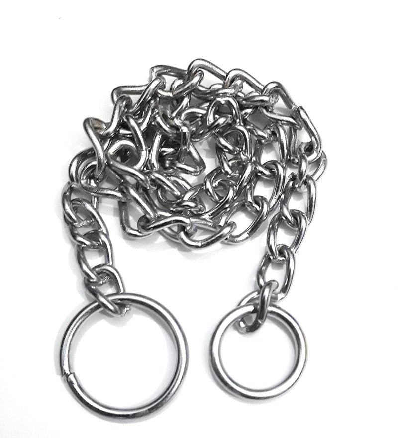 AURORA Aurora Steel Chain for lock Gate Cycle Bike 23 inch with 50 mm Round Steel Padlock Four keys Silver SCP23 - Image 2