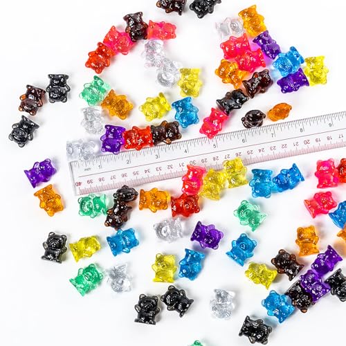 Odoorgames 100 Pcs Translucent Bear Counters Counting Animal Matching Games Color Sorting Toys Translucent Toys for Light Table Includes 11 Activity Cards - Image 5