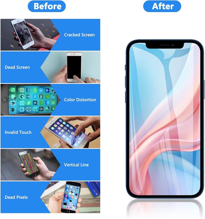 Diykitpl for iPhone 14 Pro Screen Replacement 6.1 Inch, 3D Touch LCD Display for A2650, A2889, A2892, A2891, A2890, with Repair Tools Kit+Waterproof Frame Sticker+Tempered Glass - Image 5