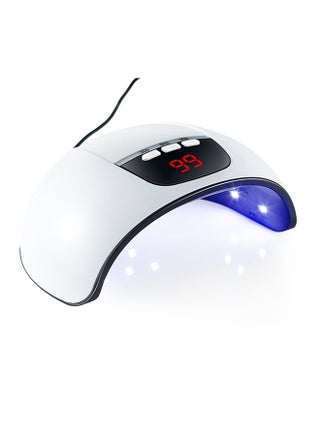 مصباح أظافر LED بالأشعة فوق البنفسجية لطلاء الجل - مجفف أظافر سريع الجفاف يعمل بمنفذ USB مع 3 إعدادات مؤقت، شاشة LCD، استشعار تلقائي ذكي، بلاستيك، أداة مانيكير وباديكير غير معطرة (أبيض) - pzsku/Z757A793F959C9281D7E7Z/45/_/1727160554/fc31ba15-1779-4500-bf95-1498d6e7fc4b