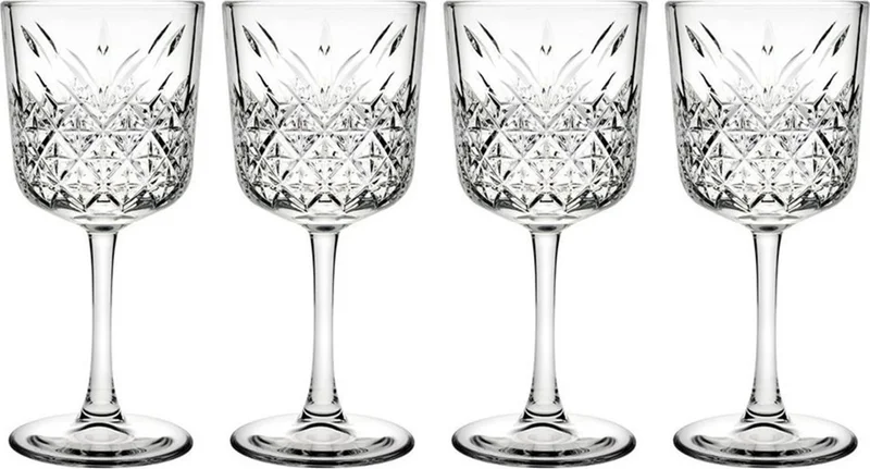 Paşabahçe Red Wine Glass, Timeless Set of 4 Glasses 440276
