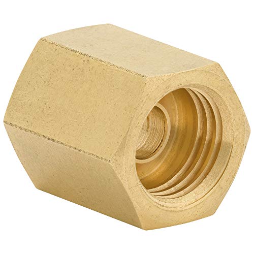 4LIFETIMELINES Brass Brake Line Union - 3/16, 3/8-24 SAE Inverted, 10 per Bag - Image 1