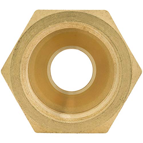 4LIFETIMELINES Brass Brake Line Union - 3/16, 3/8-24 SAE Inverted, 10 per Bag - Image 2